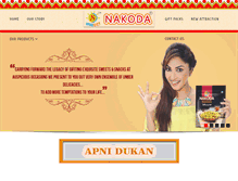 Tablet Screenshot of nakodafoods.com